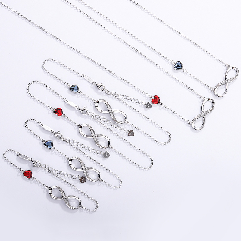 28g Weight Artificial Gemstones Inlay Material Necklace Classification cable chain Chain Type 1 Piece Quantity Shopping Occasion 925 Sterling Silver Material Letter Pattern Women's Gender Inlay Design Classic Style Style 925 Sterling Silver Artificial Gemstones Cable Chain Inlay Letter Necklace