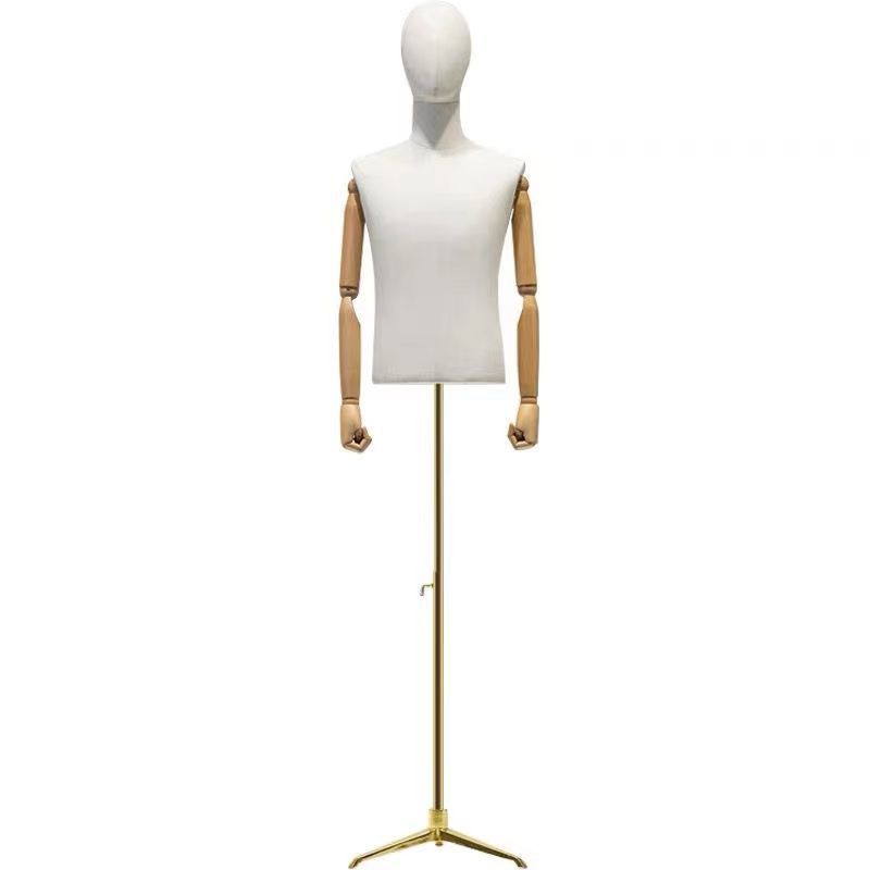 Modelo de tienda de ropa accesorios de busto masculino estante de exhibición tienda de ropa masculina cuerpo completo trajes de vestido estante de modelo