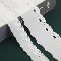 蝴蝶結棉布刺繡花邊 裙邊棉布花邊 DIY服飾輔料花邊 工廠