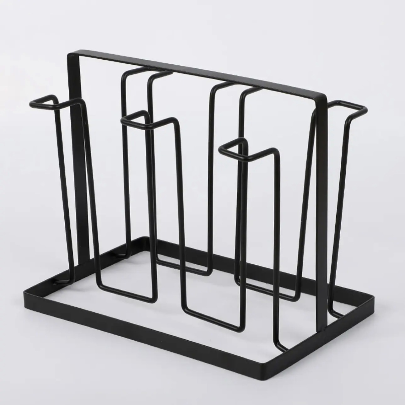 Portavasos invertido con drenaje, estilo japonés, soporte de hierro para cocina al por mayor