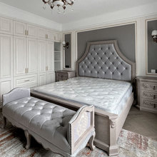 美式床轻奢法式卧室建筑复兴做旧色双人床法式乡村art实木床家具