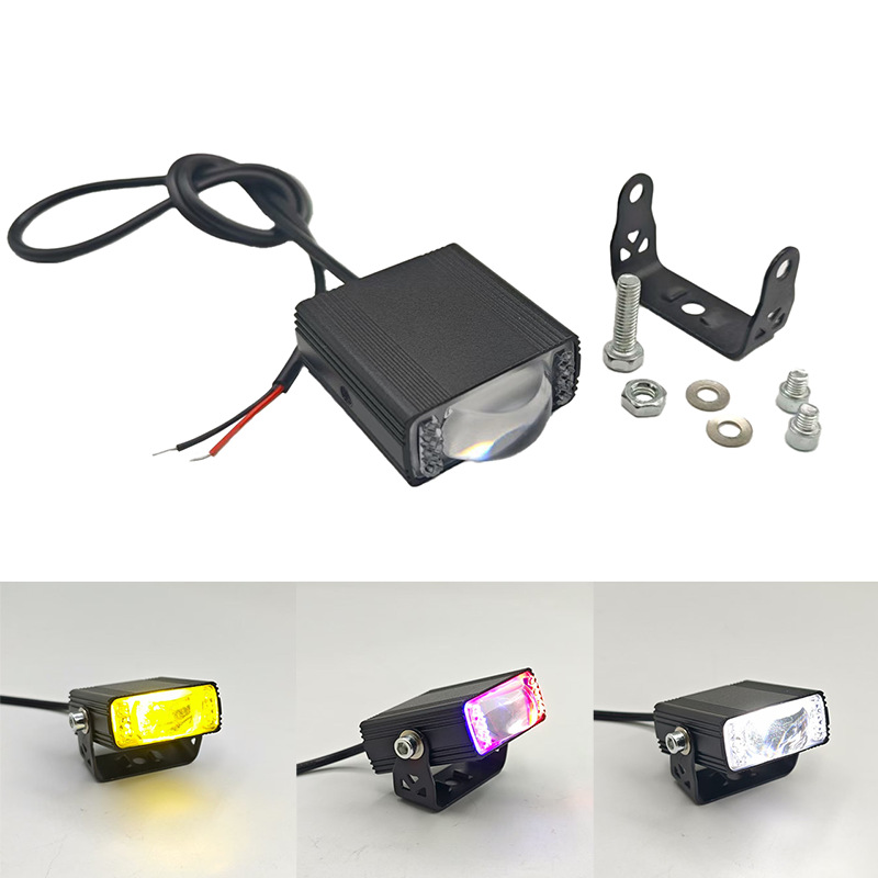 Car Grille Center Spotlight Warning Light Grille Flashing Light Motorcycle Led Spotlight Car Roof Warning Light