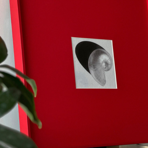 Time Spiral Red Niche Wall Art Creative Modern Minimalist Art Decor for Living Room and Bedroom Wall