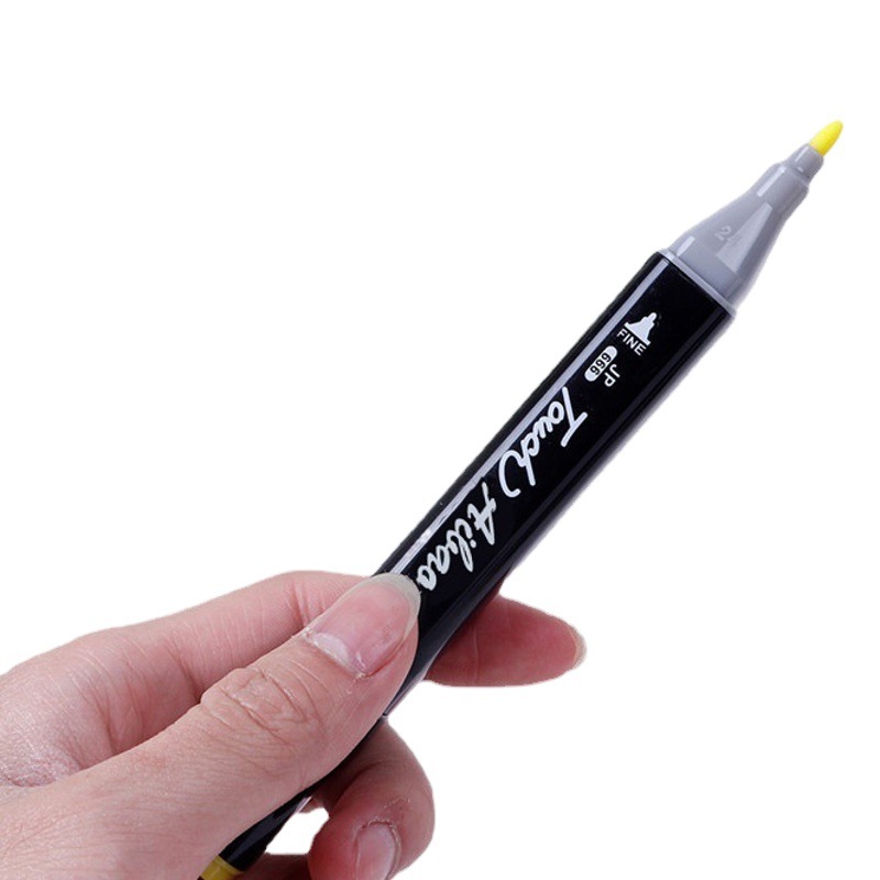 Juego de pinceles de rotulador de doble cabeza al por mayor 24 36 30 40 48 colores niños dibujados a mano Touch pintura anime