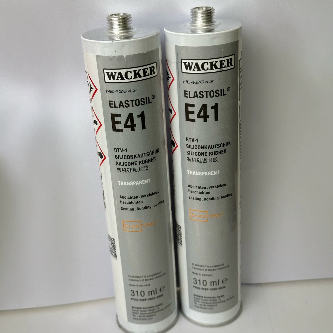 瓦克E41硅胶WACKER食品级密封胶ELASTOSIL E41医疗软胶脱酸固化