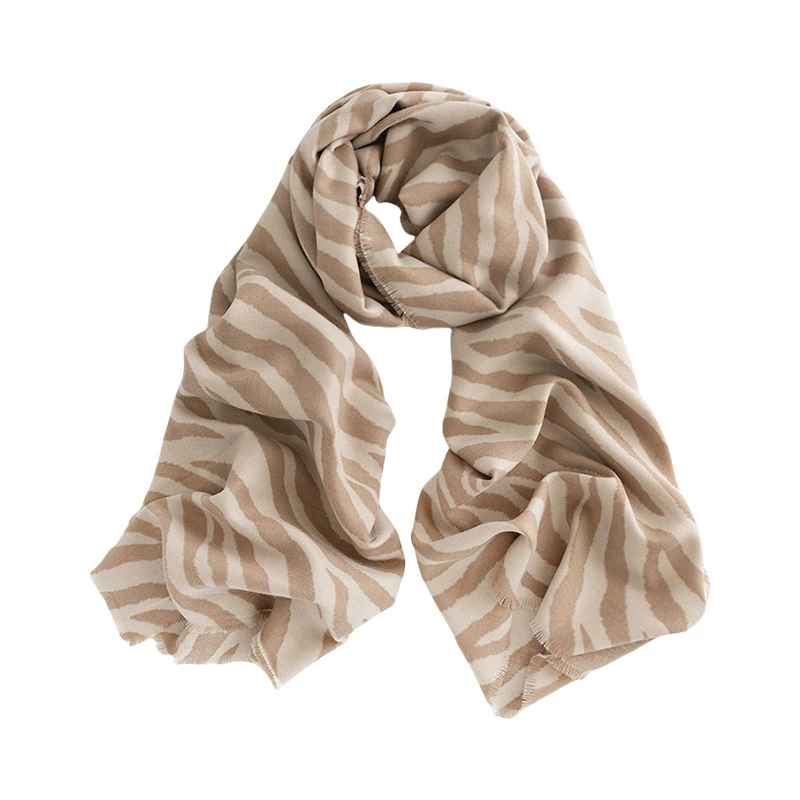 Demi-season scarf, universal zebra, cashmere, cloak, 2025 years, new collection