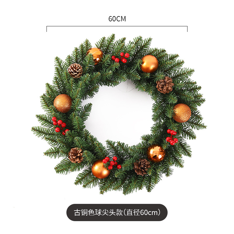Navidad guirnalda 30/40/50/60cm árbol de Navidad Festival decoración regalo creativo decoración colgante diseño de la escena de la decoración
