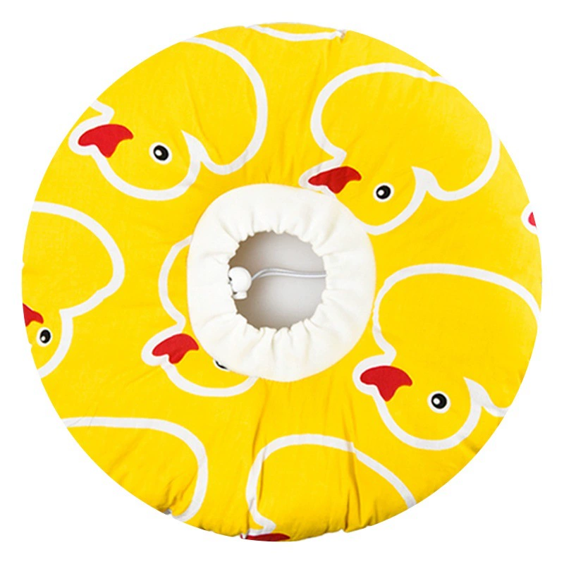 Маленькие желтые утята домашние животные Элизабет кольцо стерилизация кошачьего мха лизать и кусать кошачью петлю кошачью собачью позорную петлю кошачью собачью ошейник