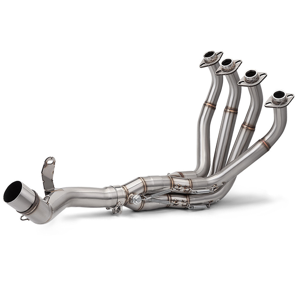 51mm Diameter Kawasaki Z900 Exhaust Pipe Modified Front Section Z900 Se Stainless Steel Blue-Tinted External Exhaust Pipe