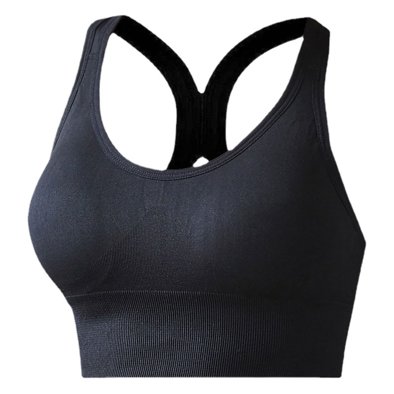 Cross-Border Fashion Underwear, Sports Seamless Chest Wrap, Wide Shoulder Straps, Girly Push-Up Yoga, Shock-Proof, Anti-Exposure, Beautiful Back