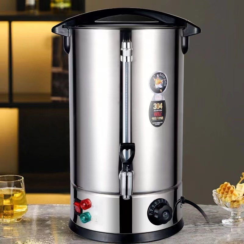 SUS304 acero inoxidable doble capa anticaldaduras casera cubo de agua comercial calentador eléctrico de acero inoxidable de gran capacidad
