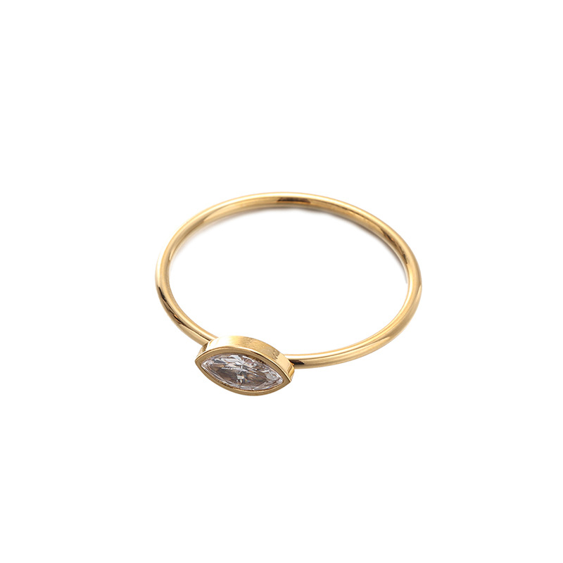 Tina Europa y los Estados Unidos diseño de nicho transfronterizo in viento anillo de corona de flores de acero inoxidable incrustado de zircon joyería al por mayor para mujeres