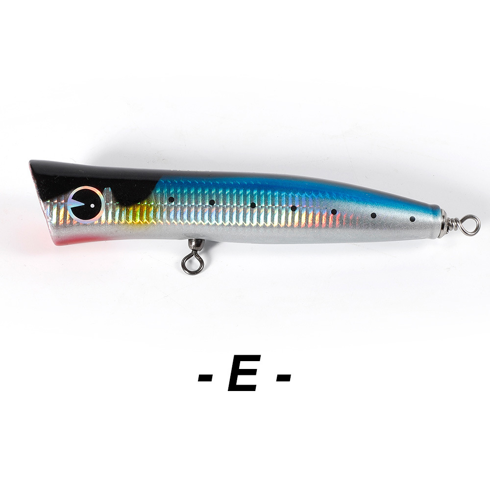 Noeby/noeby 18cm/80g cebo mar pesca madera ola escalada cebo luya cebo popperlure arma de oro GT cebo