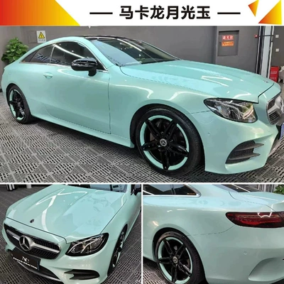 Car Pet Color Changing Film, Auto Color Change Film - pet-macaron-moonlight-jade-152-17m-roll
