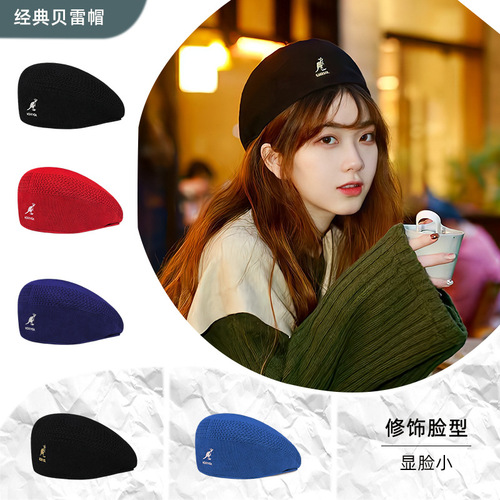 Kangaroo Bailey Hat Men's Autumn and Winter Mesh Ins Trendy Brand Versatile Big Head Size Progressive Painter Hat Women's Wholesale