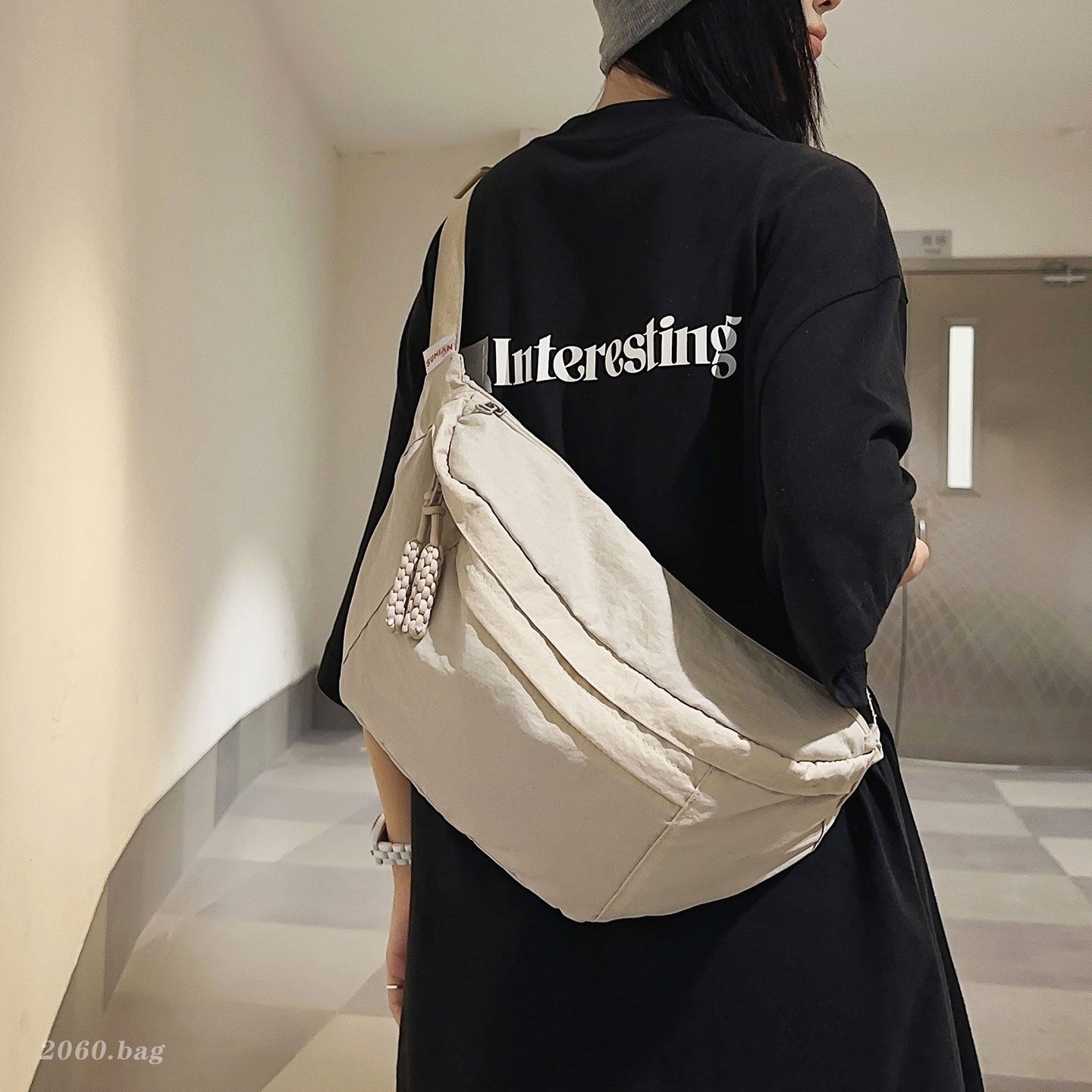 Commuting Day Casual 2026 gran capacidad versátil viento han inclinado nuevo bolso de hombro para hombres y mujeres bolso de pecho diario de verano