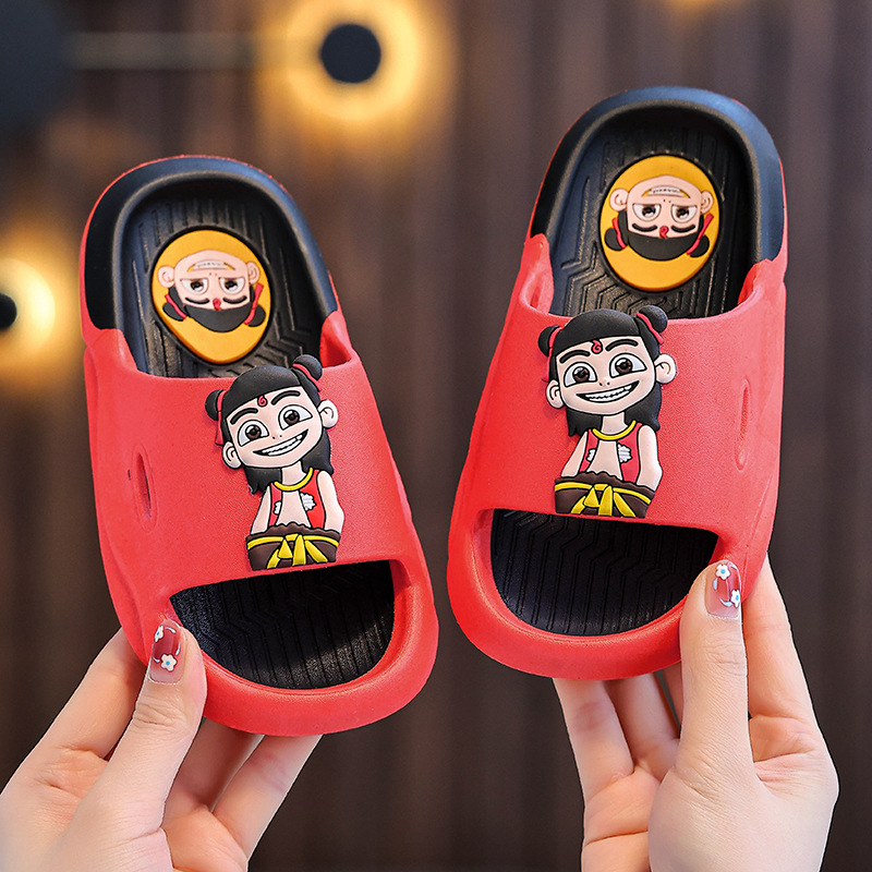 2025 New Style Nezha Slippers Ao Bing Slippers Children's Summer Home Non-Slip Slippers for Boys and Girls