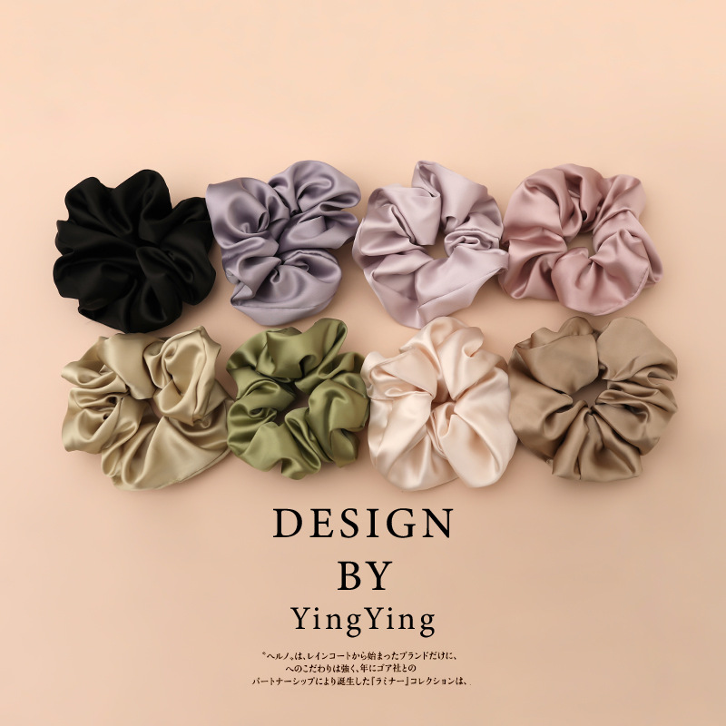 이우 공장 여성용 대형 한국 대장 헤어 링, 고급 꽃 머리띠, 여성용 볼 헤어 로프 헤어 액세서리