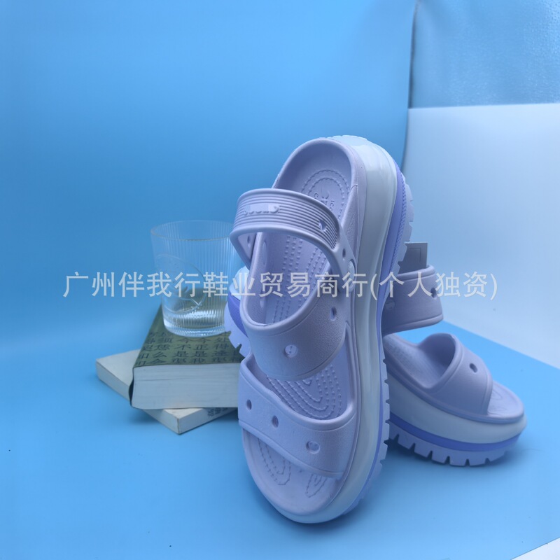 Croc Shoes Second and Third Generation 2025 New Thick-Soled Women's Outdoor Casual Trendy Beach Shoes with Increased Height