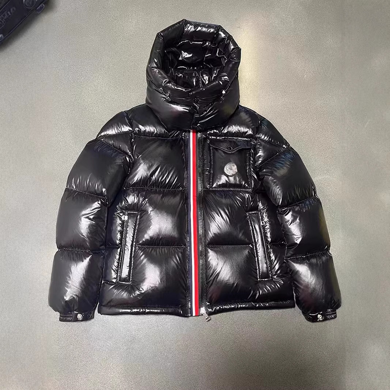 Mengjia's New Rainbow-Striped Goose down Jacket Maya Hooded Warm and Cold-Proof Thickened Coat for Men and Women, Couple's Shiny Jacket Mengjia's New Rainbow-Striped Goose down Jacket Maya Hooded Warm and Cold-Proof Thickened Coat for Men and Women, Couple's Shiny Jacket