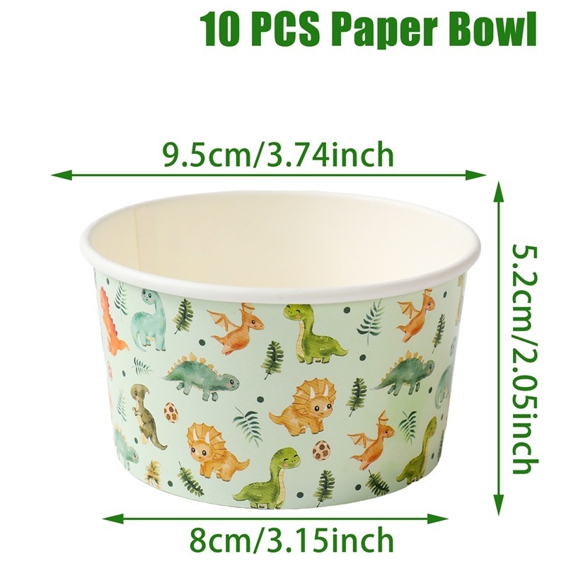 パーティーテーマの紙ボウル パーティー用品アレンジメント 使い捨て紙食器 アイスクリームスナック紙ボウル|undefined