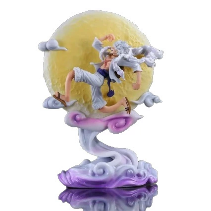[Original source] Фигура One Piece, Ника Луффи к Луне, Роспаковка анимационная статуя модель Фигура One Piece