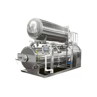 蒜蓉香肠高温灭菌锅铝箔肉制杀菌设备黄桃罐头蒸汽杀菌釜家