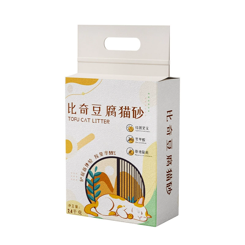 Оригинальный смешанный кошачий наполнитель из бука, один пакетик, 2,4 кг, принадлежности для кошек
