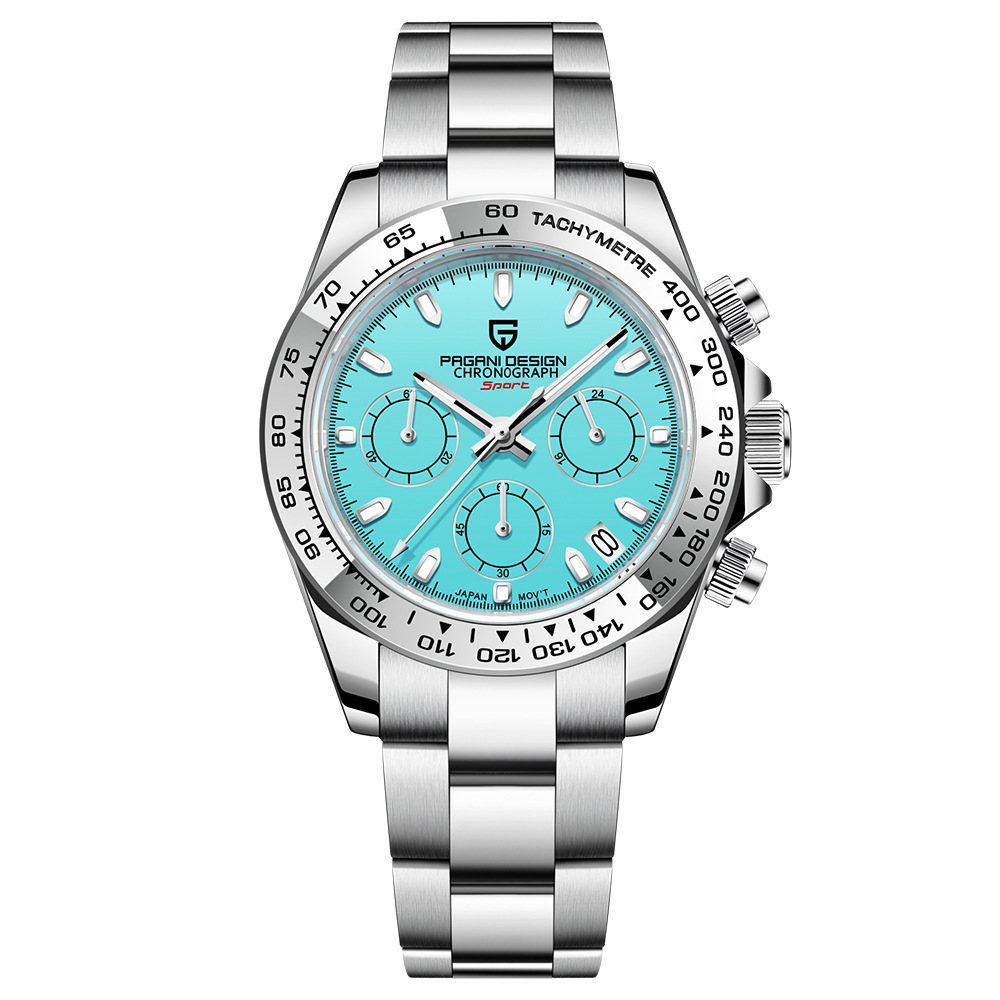Bojiani Pagani diseño reloj de hombre multifunción cronógrafo reloj de cuarzo para hombre PD1727