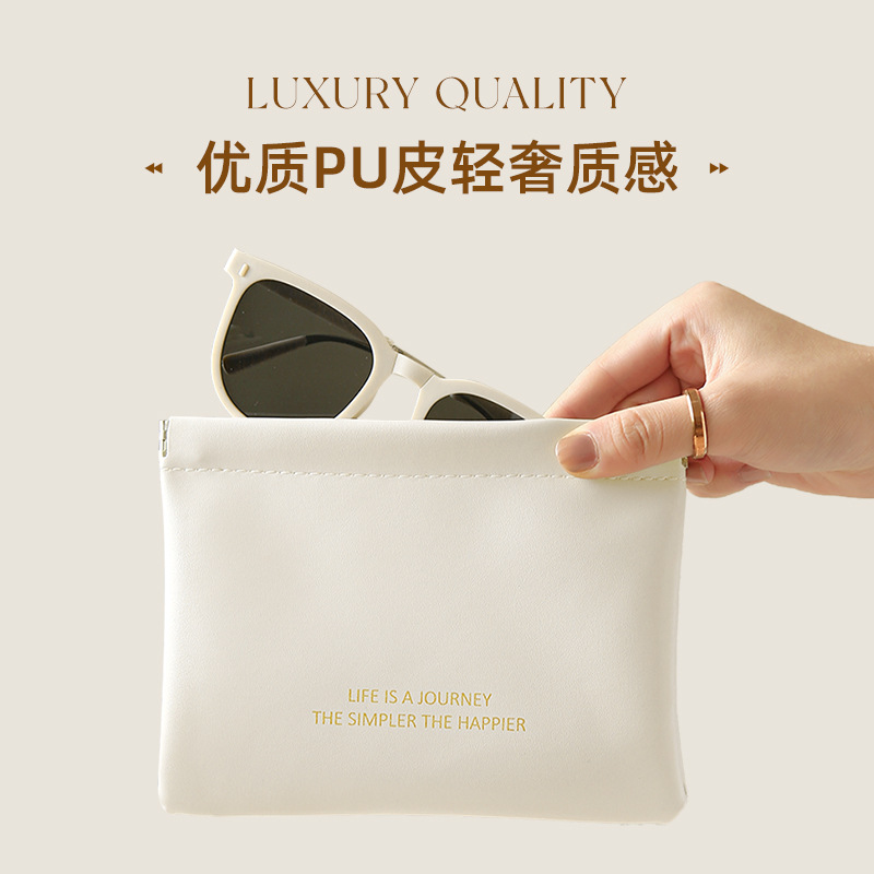 En stock al por mayor mini bolsa de almacenamiento multifuncional bolsa de cosméticos pequeño tamaño monedero auricular cubierta protectora artículos diversos bolsa de lápiz labial