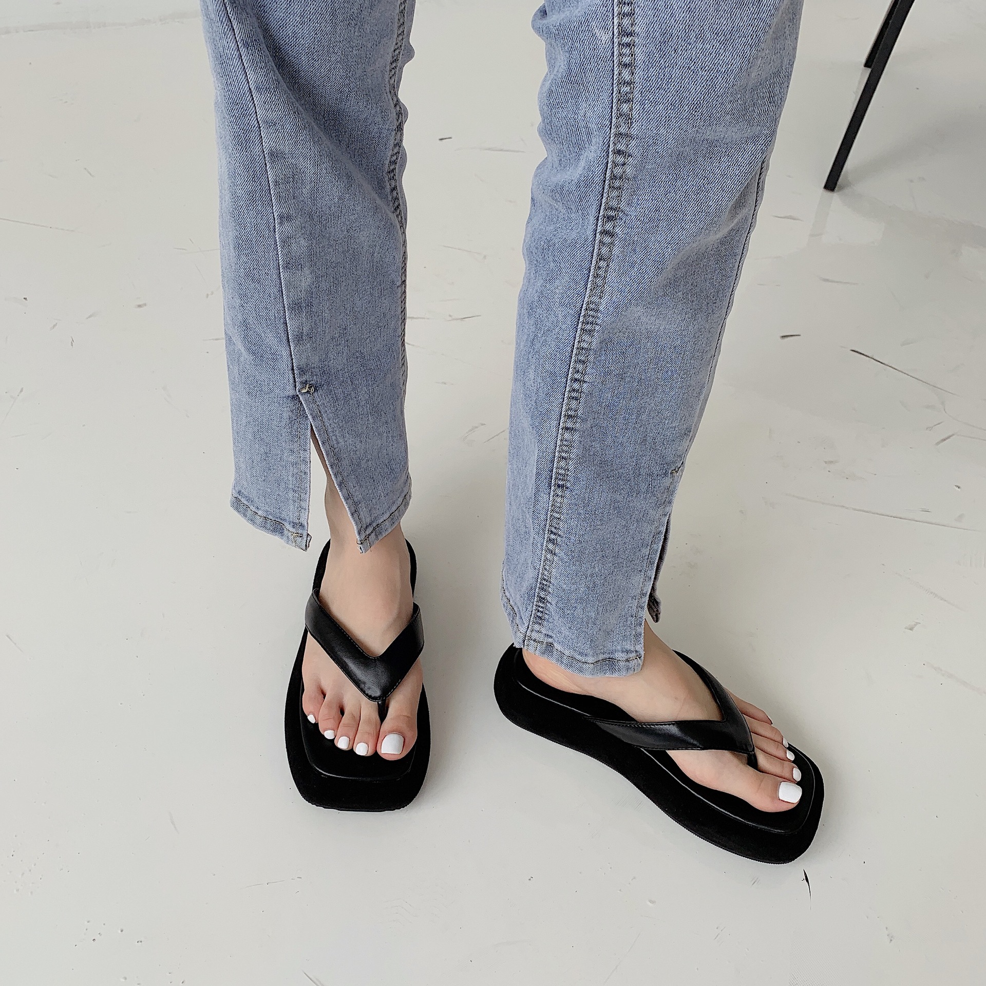 fashion casual platform square toe sandals  NSHU56578