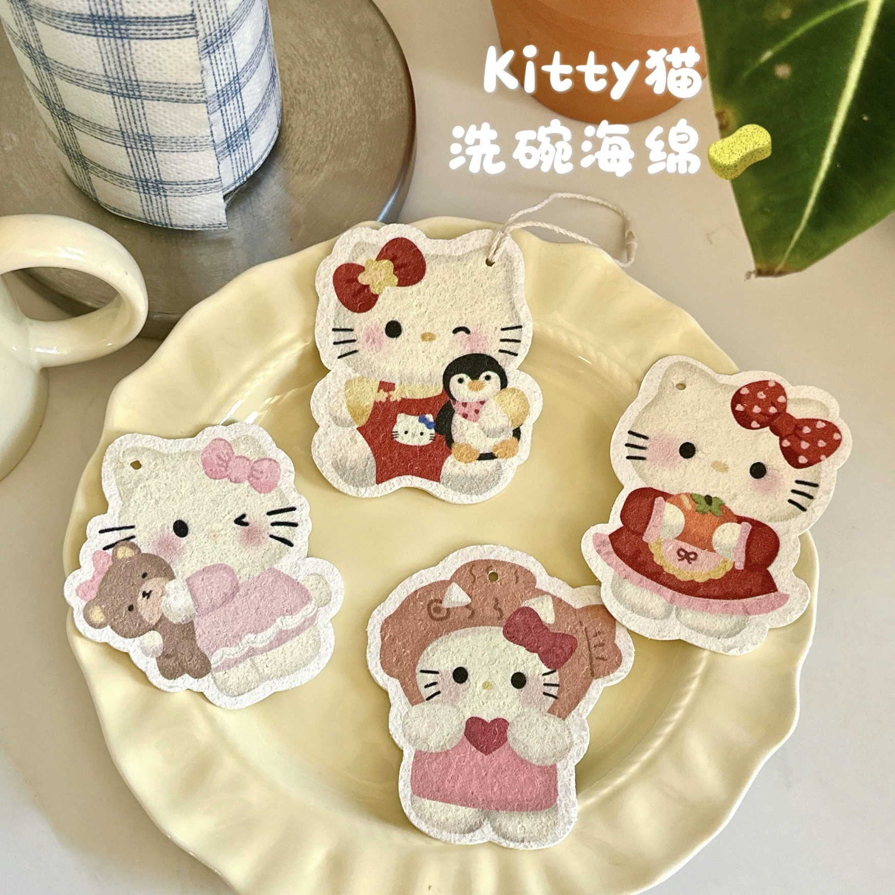 厨乐乐 Cartoon organic bath sponge, water absorbent