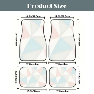 Mats, Easy to Care For, Can | Avtomobil döşəmə paspasları - zx-car-floor-mats-simple-10-4570-self-cut-1-piece-of-silk-circle-for-the-front-foot