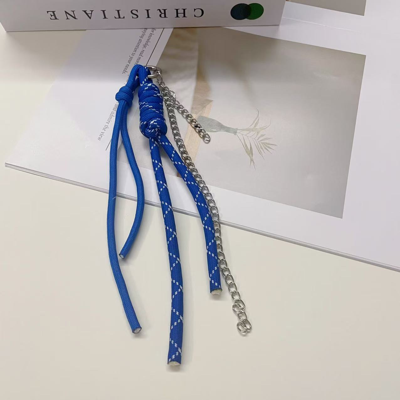 파란색 점프 포인트 로프