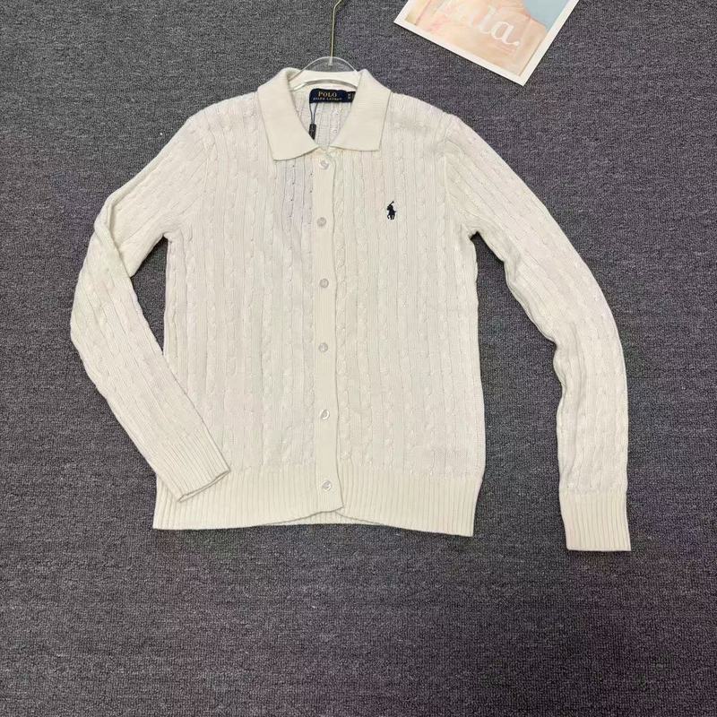 Ralph Lauren 经典基础百搭款翻领开衫纯色小马刺绣logo 针织长袖|undefined