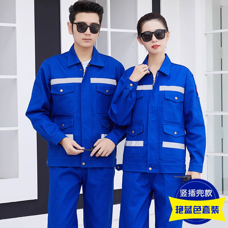 Algodón grueso ignífugo conjunto de ropa de trabajo hombre soldador anti-escaldado ropa de trabajo de alta temperatura fábrica de acero personalizada