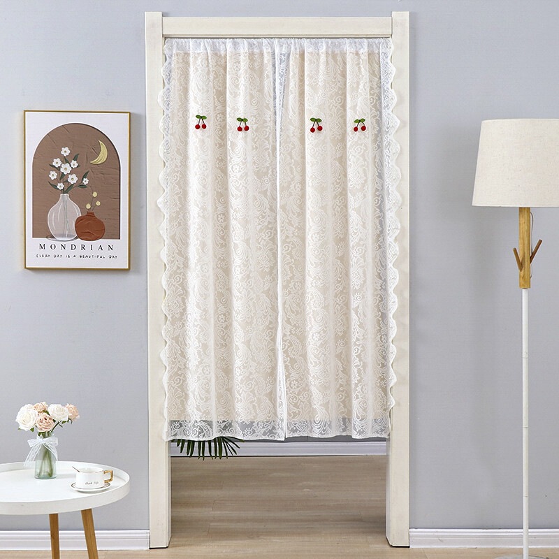 Half-length door curtain, partition curtain for kitchen, bedroom, and bathroom, provides privacy and a fresh, simple look for the room Half-length door curtain, partition curtain for kitchen, bedroom, and bathroom, provides privacy and a fresh, simple look for the room