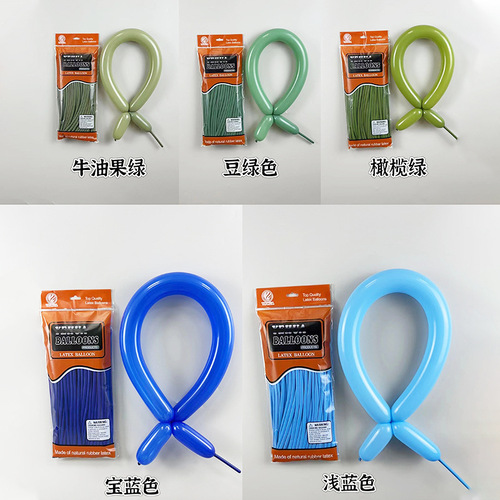 Macaron long-shaped internet-famous balloon circus clown animal cute design woven balloon magic latex balloon