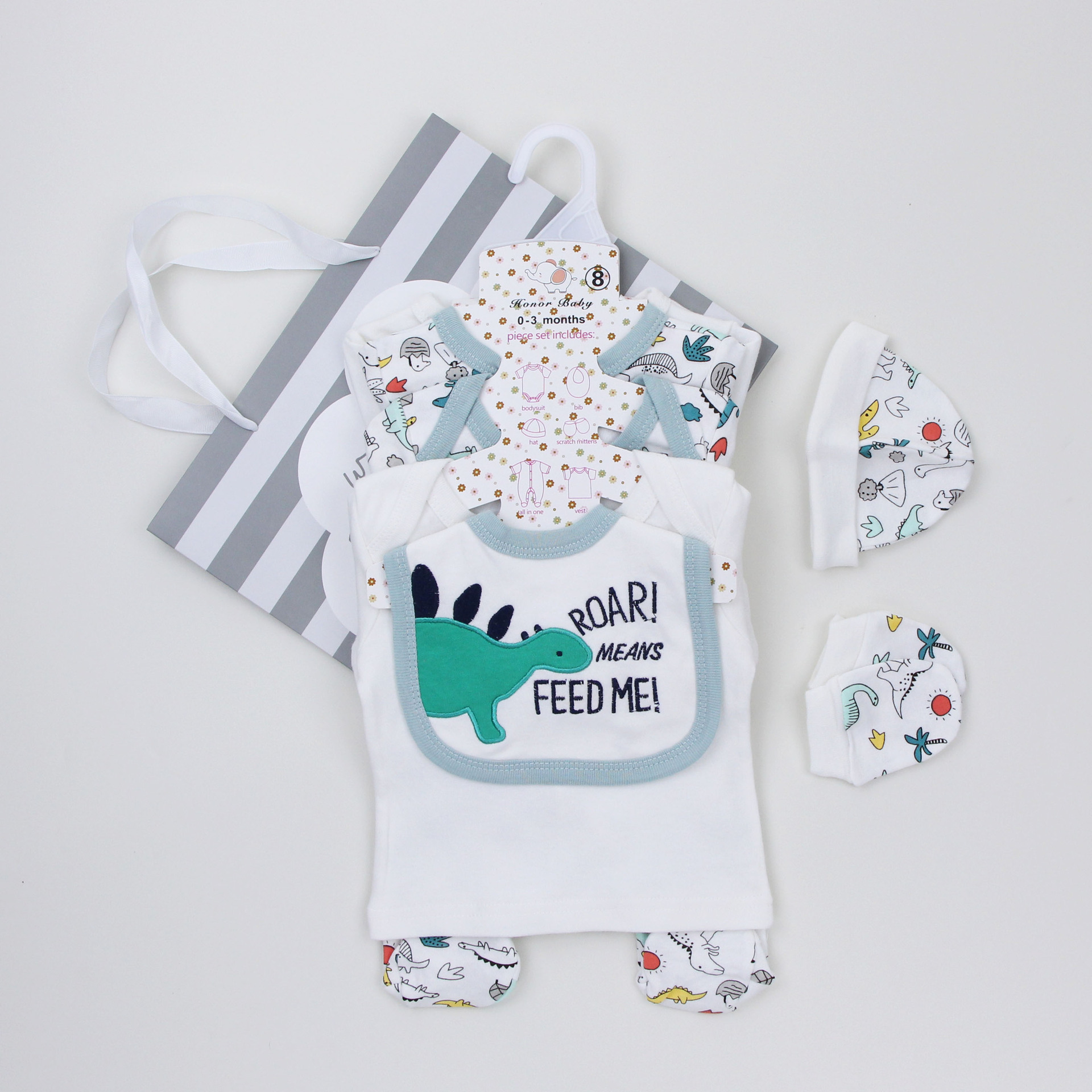 Caja de regalo de recién nacidos, ropa de escalada unida, ropa de algodón, ropa de bebé de luna llena, ropa de bebé para hombres y mujeres image 16