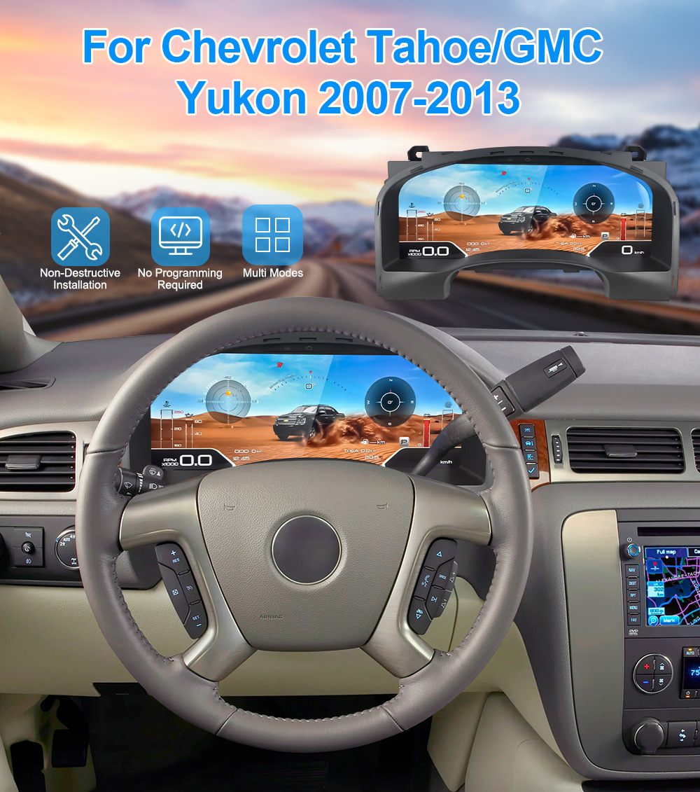 Suitable for Chevrolet Tahoe/Gmc /Yukon Special Full Lcd Instrument Panel 15.1 Inch 6 Ui Options