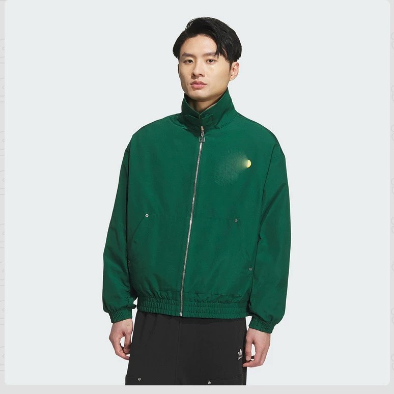 Spring and autumn men's jacket 2026 new model with large logo on the back, turn-down collar jacket, versatile for layering, trendy streetwear coat