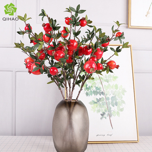 New Year and Spring Festival simulated pomegranate fruit, home interior decoration berry, prop foam fruit branch ornaments, simulated fruit