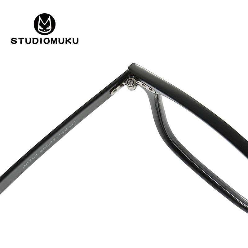 STUDIOMUKU madera fresca gafas de fibra de carbono doméstica miopía gafas marco ligero marco negro marco gafas marco