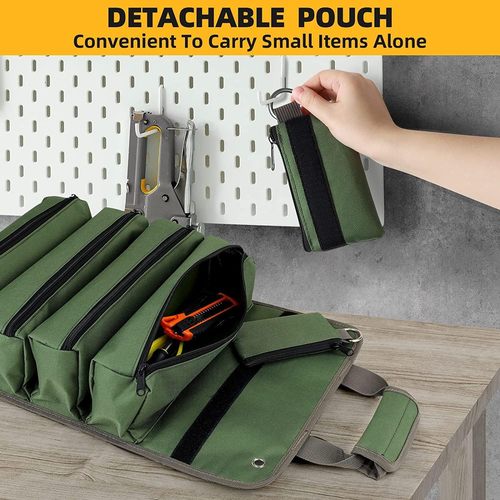 Rolling Hardware Tool Kit, Garden-style Electrician Woodworking Storage Bag, Multifunctional Car Suspension Storage Bag