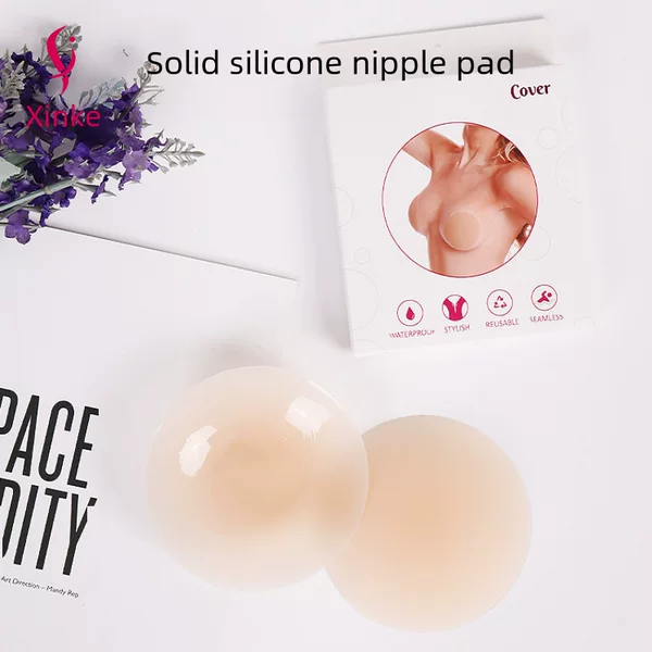Cross-border Thin Invisible Traceless Solid Silicone Anti-bulge Breast Patch for European and American Women's Small Chest