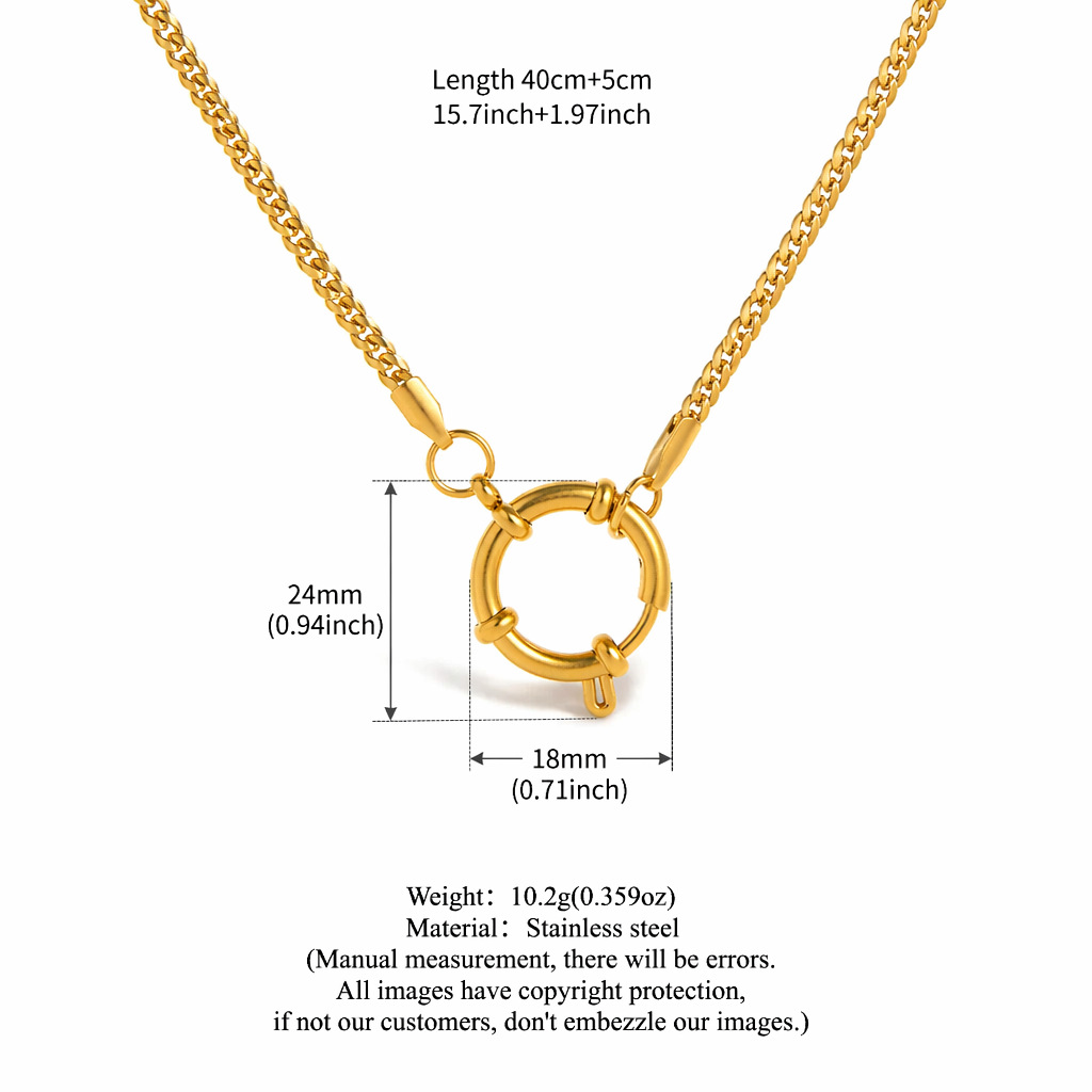 Boucle de marin 18mm chaîne de serpent plat