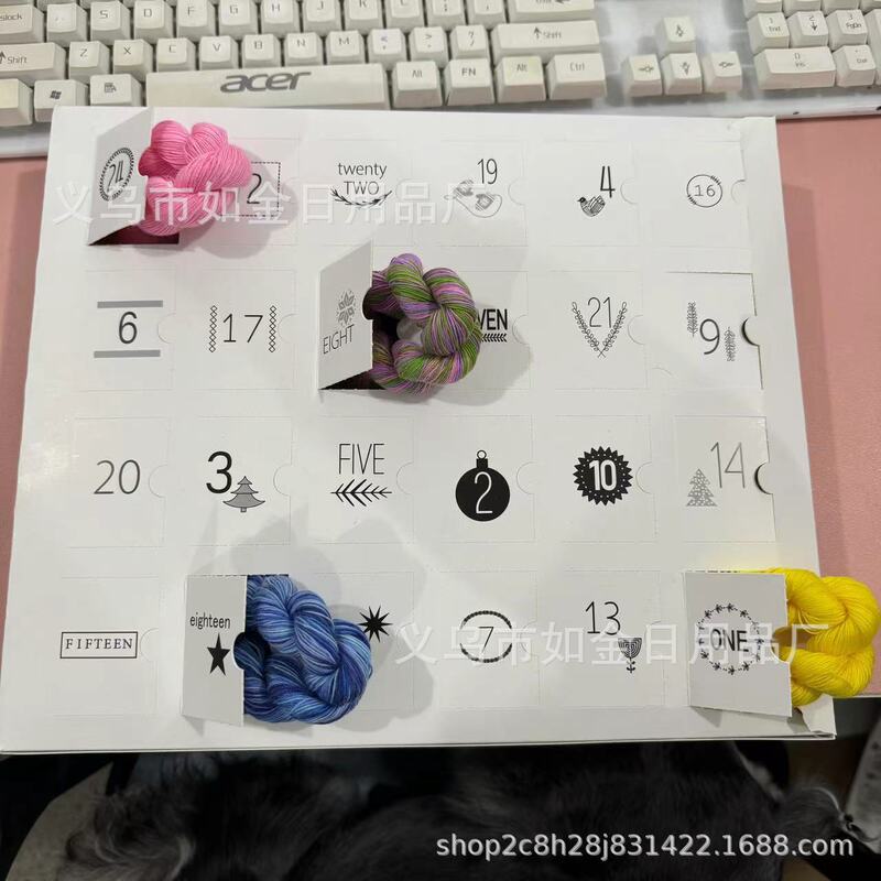 Cross-Border New 2024 the Yarn Advent Calendar 2024 Yarn Advent Calendar