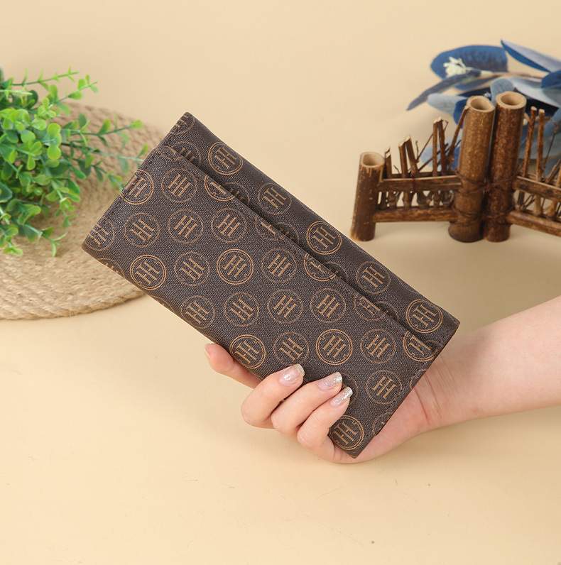 90g Weight Zipper Closure Type Long Wallets Bags Type 1 Piece Quantity Daily Occasion Pu Leather Material Plaid Pattern All Seasons Season Women's Gender Simple Style Style Square Shape Women's Plaid Pu Leather Zipper Wallets