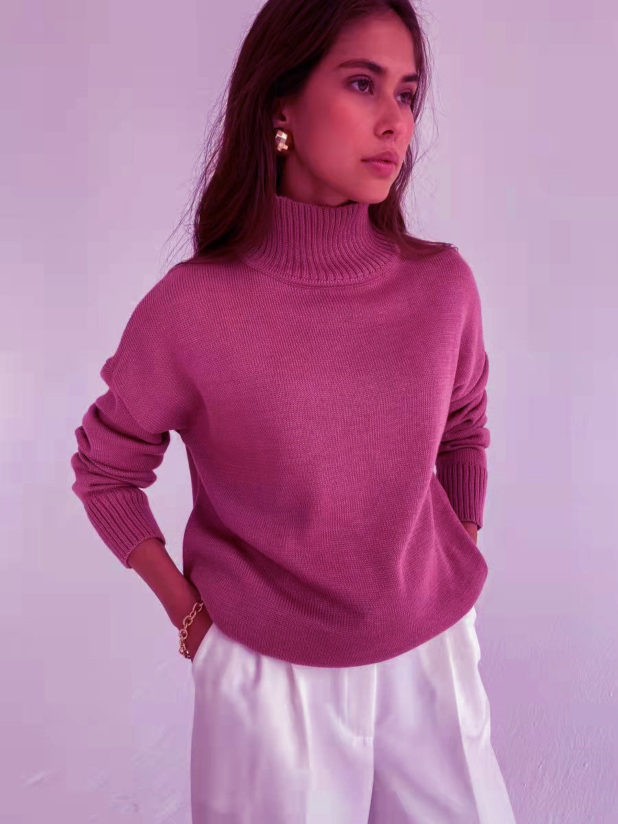 ​​Luxury Lambswool Turtleneck Sweater – Slim Fit Winter Pullover In 9 Seasonal Colors​​_voghion.com