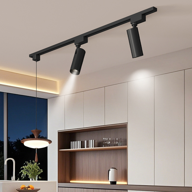 Candelabro de restaurante estilo antiguo francés 2025 nuevo foco riel luz de comedor barra luz de foco protección ocular luz de mesa de comedor